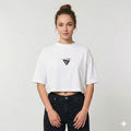 Cropped T-Shirt weiß