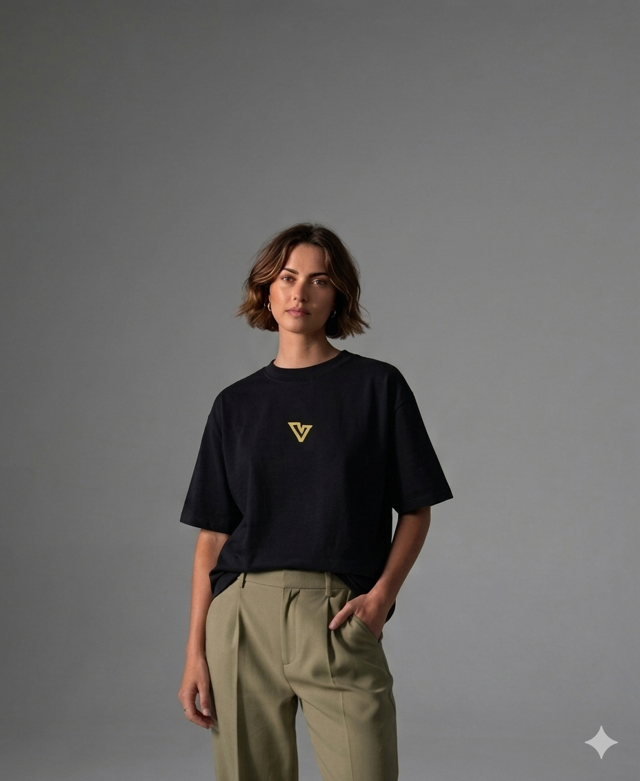 Premium Oversized T-Shirt schwarz